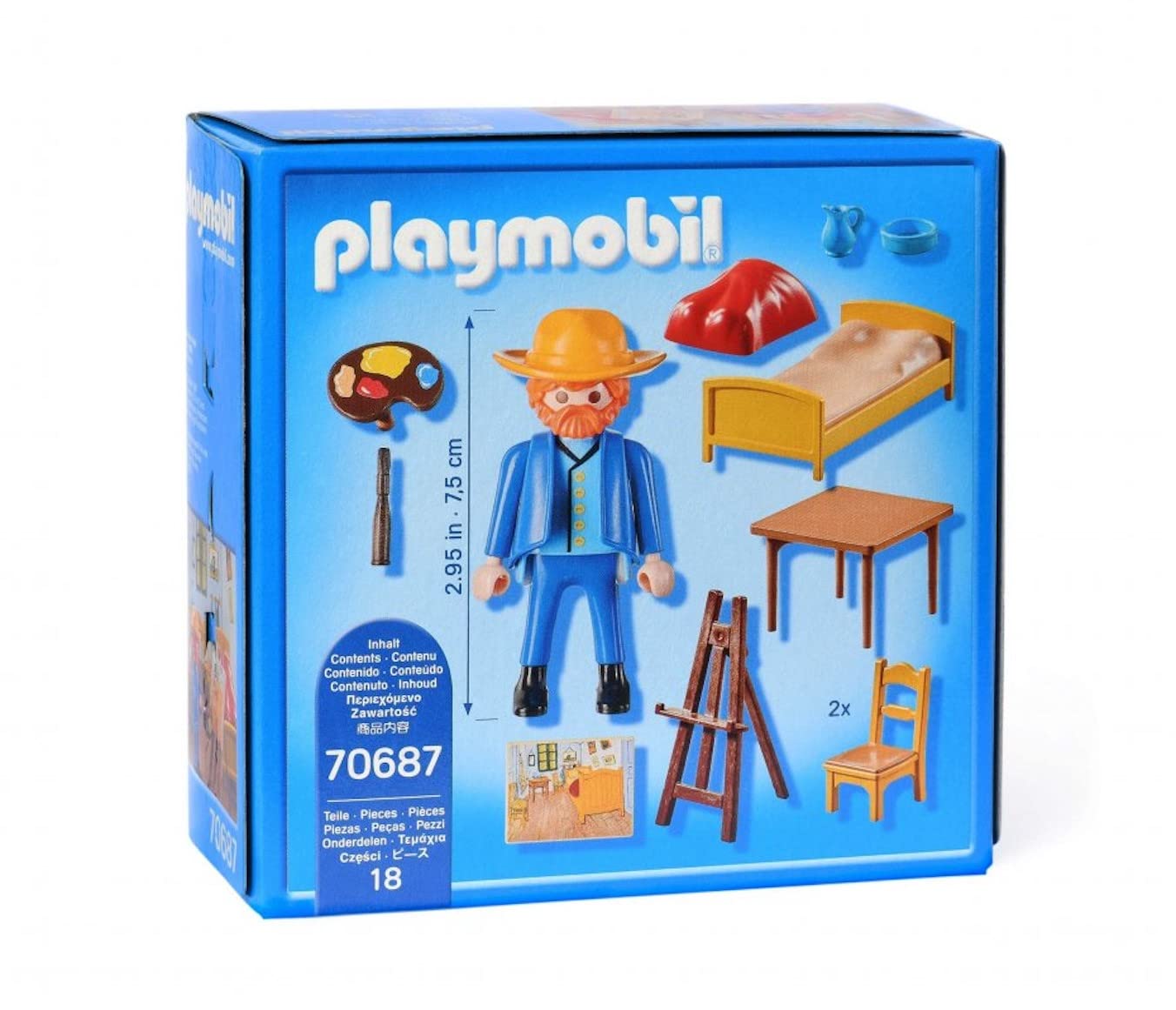 Amazon.com: Playmobil 70687 Van Gogh - The Bedroom : Toys